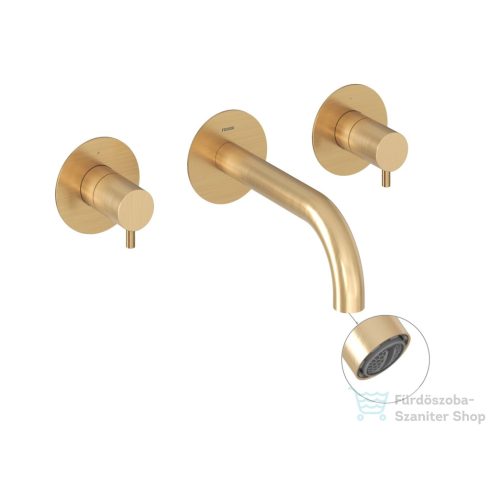 Ravak Espirit ES 019.60RGB.O1 falsík alatti mosdó csaptelep belső egységgel, Gold brushed X070600