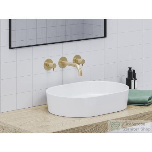 Ravak Espirit ES 019.60RGB.O1 falsík alatti mosdó csaptelep belső egységgel, Gold brushed X070600