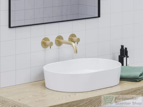 Ravak Espirit ES 019.60RGB.O1 falsík alatti mosdó csaptelep belső egységgel, Gold brushed X070600