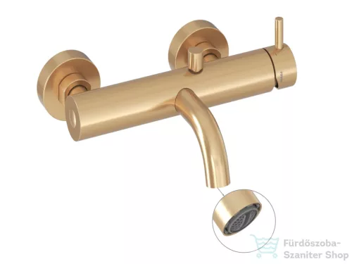 Ravak Espirit ES 022.60RGB kádöltő csaptelep zuhanyszett nélkül, Gold brushed X070603