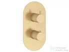 Ravak Espirit három utas falsík alatti termosztátos kád/zuhany csaptelep belső egység nélkül, Gold brushed X070613