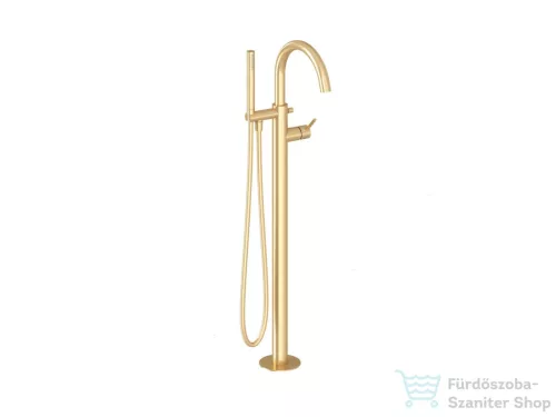 Ravak Espirit szabadonálló kádcsaptelep zuhanyszettel, Gold brushed X070615