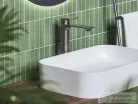 Ravak Plan mosdócsaptelep 300 mm, leeresztő nélkül, grafit X070653