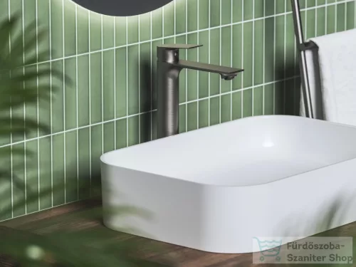 Ravak Plan mosdócsaptelep 300 mm, leeresztő nélkül, grafit X070653