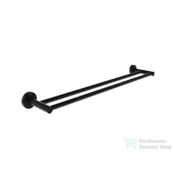   Ravak Kona 60 cm-es dupla törölközőtartó, matt fekete X07P1304