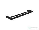 Ravak Fold dupla törölközőtartó 45 cm, matt fekete X07P1350