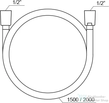 Ravak SILVERSHINE 914.00 150 cm-es gégecső,szatén X07P338