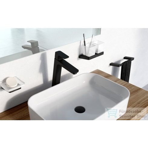 Ravak 10° TD 220.20 dupla pohártartó,fekete X07P558