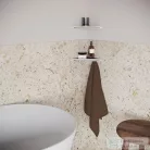 Ravak SLIM C 29x20,6x2.2 cm-es sarokpolc, szatén/króm X07P578