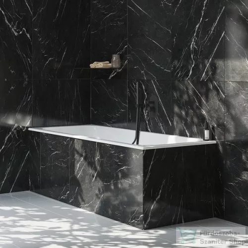 Ravak 706.21BLM zuhanytartó gégecső csatlakozóval,Black matt X07P672