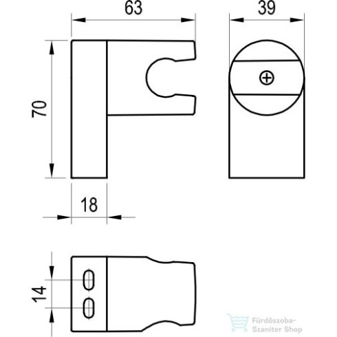 Ravak 611.60RGB zuhanytartó,Rose gold brushed X07P710
