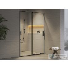   Ravak ROLL 120 cm tolóajtó, transparent, fekete X08VG0300Z1