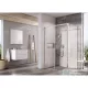Ravak BLIX SLIM BLSDP2+BLSPS 100x80 cm-es tolóajtós zuhanykabin fix oldalfallal,króm/transparent X0PMA0C00Z1SET100BLSPS80