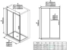 Ravak BLIX SLIM BLSDP2 -120 120 cm-es tolóajtó fix résszel,Króm+Tansparent X0PMG0C00Z1