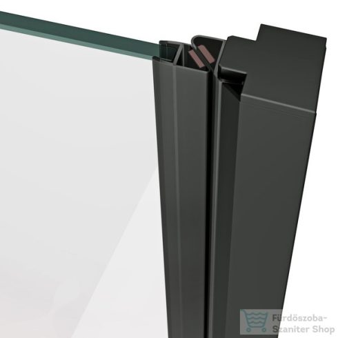 Ravak COOL! COSD1-90 90 cm-es nyílóajtó, Fekete+Transparent X0VV70300Z1