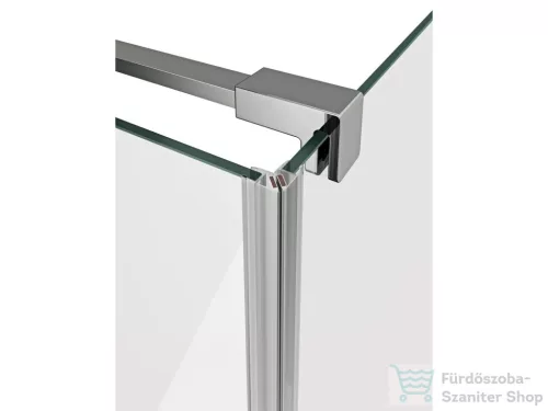 Ravak COOL! COSD+COPS 90x100 cm-es nyílóajtós zuhanykabin fix oldalfallal,króm/transparent X0VV70A00Z1SET90COPS100