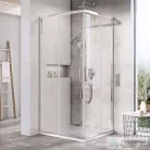 Ravak BLIX SLIM BLSRV2-90 90x90 cm-es tolóajtós zuhanykabin,Króm+transparent X1LM70C00Z1