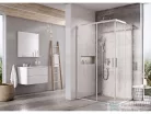 Ravak BLIX SLIM BLSRV2K+BLSRV2K 80x120 cm-es tolóajtós,sarokbelépős zuhanykabin,króm/transparent X1XM40C00Z1SET80120