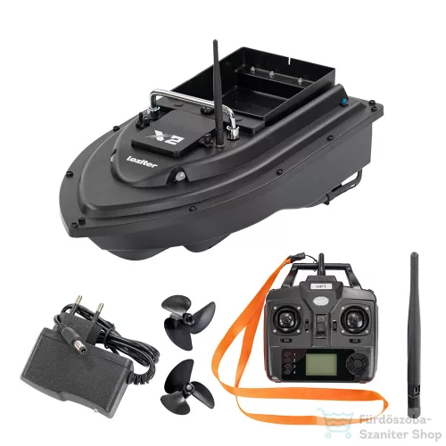 Leziter Etetőhajó X2 GPS hátrakidobós fekete X2-HK-B-G1