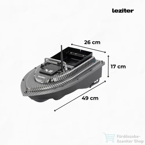 Leziter Etetőhajó X2 GPS hátrakidobós carbon X2-HK-C-G1