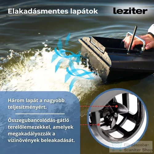 Leziter Etetőhajó X2 GPS hátrakidobós carbon X2-HK-C-G1
