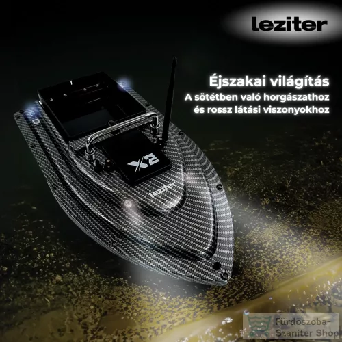 Leziter Etetőhajó X2 GPS hátrakidobós carbon X2-HK-C-G1