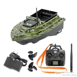   Leziter Etetőhajó X2 GPS hátrakidobós terepmintás zöld X2-HK-TZ-G1