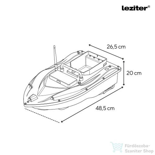 Leziter Etetőhajó X3 hátrakidobós terepmintás X3-HK-TZ-G0