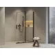 Ravak ROLL 110 cm-es walk-in zuhanyfal, fekete/transparent X9WVD0300Z1