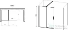 Ravak ROLL 110 cm-es walk-in zuhanyfal, króm/transparent X9WVD0C00Z1
