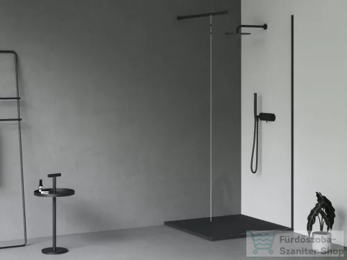Ravak Slate Pro zuhanytálca 90x90 matt fekete XA037733010