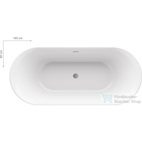 Ravak YPSILON 180x80 cm-es szabadon álló kád,XC00100026