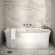 Ravak YPSILON WALL 178x86 cm-es szabadon álló kád króm leeresztővel,lábbal,XC00100028