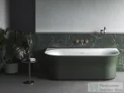 Ravak YPSILON WALL 178x86 cm-es szabadon álló,falhoz tehető kád fehér leeresztővel,grey green/fehér XC00100064