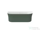 Ravak YPSILON WALL 178x86 cm-es szabadon álló,falhoz tehető kád fehér leeresztővel,grey green/fehér XC00100064