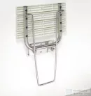 Sapho BEMETA HELP Lehajtható zuhany ülőke támasztékkal, 462x120x450mm, polírozott (301102181) (XH001)