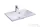 Ravak FLAT 600 60x46 cm-es mosdó,XJP01160000