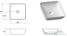 Ravak Kerámia mosdó UNI 380 S SLIM XJX01138001