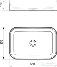 Ravak Ceramic 550 SLIM R kerámia mosdó XJX01155002