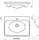 Ravak BALANCE  800 80x46,5 cm-es SD Balance 800 bútorra építhető mosdó,XJX01280000