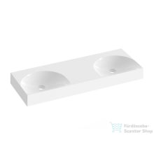   Ravak Lite 120 duplamosdó, túlfolyó és csaptelep furat nélkül, fehér XJX01312001