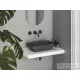 Ravak UNI 50 R SLIM 50x31 cm-es mosdó, antracit XJX03150001
