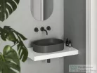 Ravak Ceramic 550 SLIM O kerámia mosdó, matt antracit XJX03155000