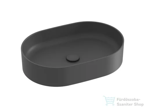 Ravak Ceramic 550 SLIM O kerámia mosdó, matt antracit XJX03155000