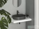 Ravak Ceramic 55 O SLIM Shelf 55x40 cm-es kerámia mosdó, matt antracit XJX03155001