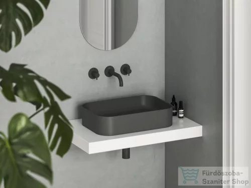 Ravak Ceramic 550 SLIM R kerámia mosdó, matt antracit XJX03155003