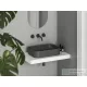 Ravak Ceramic 550 SLIM R kerámia mosdó, matt antracit XJX03155003