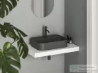 Ravak Ceramic 55 SLIM Shelf R 55x40 cm-es kerámia mosdó, matt antracit XJX03155004