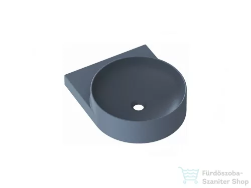 Ravak YARD 40 mosdó tartókonzol nélkül, csaptelep furattal, Deepsea Blue XJX07240000
