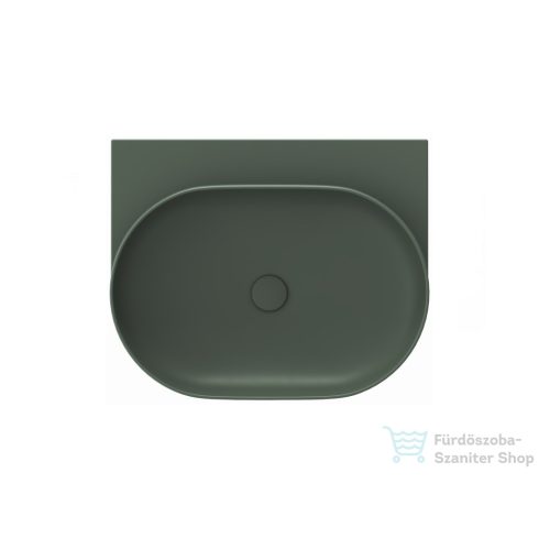 Ravak YARD 60 konzollal falra szerelhető mosdó csaplyuk-és túlfolyó nélkül, Grey Green XJX08060000